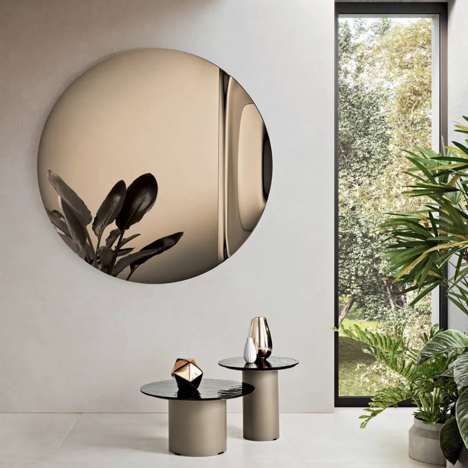 Zrcadlo z taveného skla Wave vyrobené v Itálii - Candida Viadurini