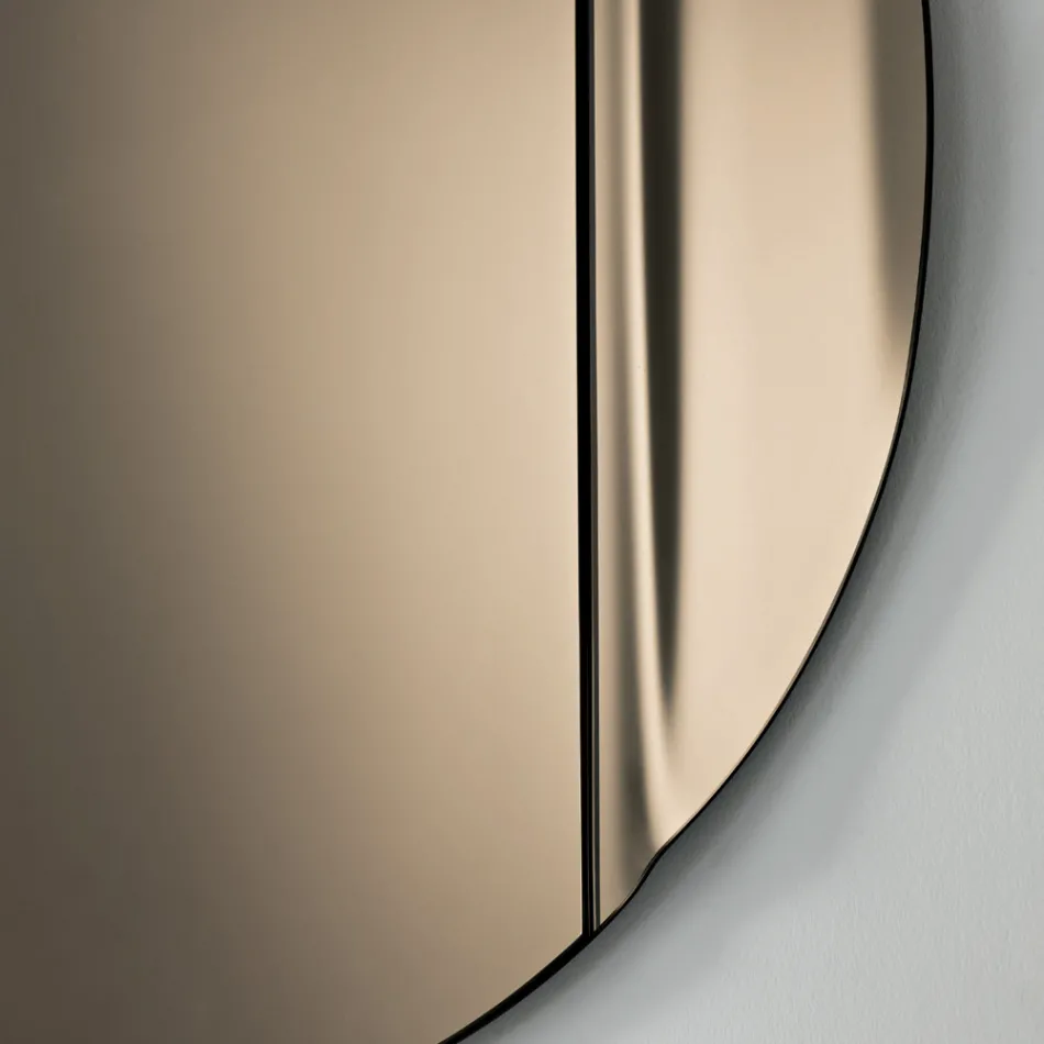 Zrcadlo z taveného skla Wave vyrobené v Itálii - Candida Viadurini