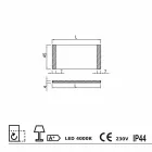 Osvětlené zrcadlo v provedení LED, matné sklo hrany Sam Viadurini