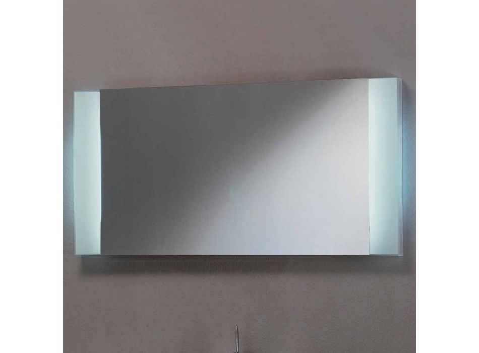 Osvětlené zrcadlo v provedení LED, matné sklo hrany Sam Viadurini