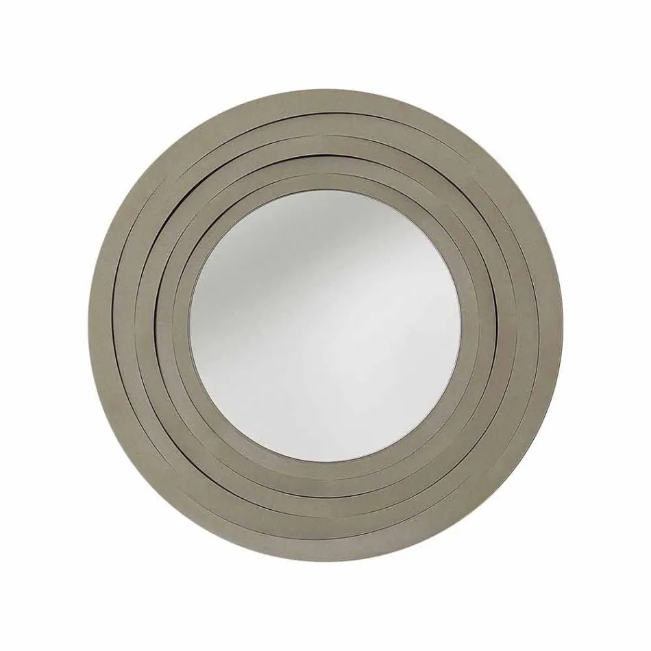 Moderní kruhové nástěnné zrcadlo v barevné železo vyrobené v Itálii - Oregano Viadurini