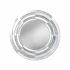 Moderní kruhové nástěnné zrcadlo v barevné železo vyrobené v Itálii - Oregano Viadurini