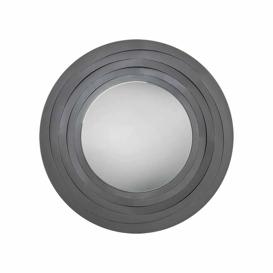 Moderní kruhové nástěnné zrcadlo v barevné železo vyrobené v Itálii - Oregano Viadurini