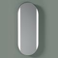 Oválné koupelnové zrcadlo s bočními světly Made in Italy - Albert