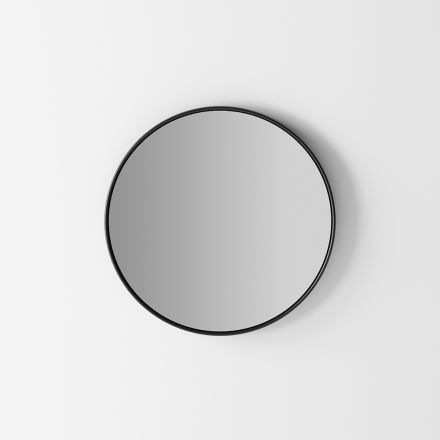 Podsvícené nástěnné zrcadlo s černým rámem Made in Italy - Riflessi Viadurini