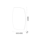 Obvodové zrcadlo s LED podsvícením Made in Italy - Sleep Viadurini