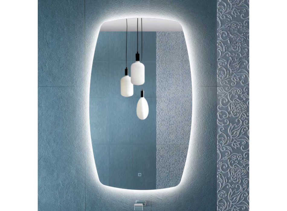Obvodové zrcadlo s LED podsvícením Made in Italy - Sleep Viadurini