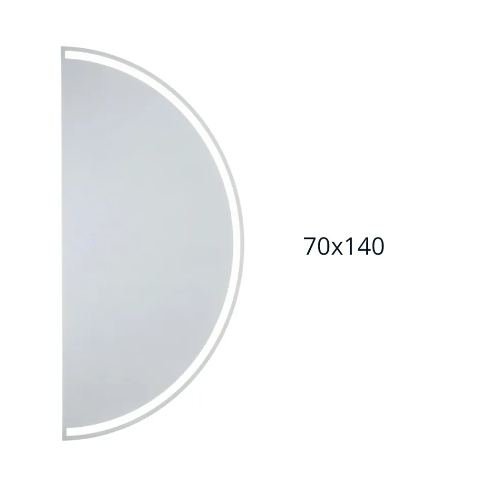 Podsvícené zrcadlo s nepřerušovaným LED páskem - Excelsior Viadurini