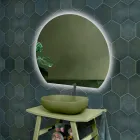 Podsvícené zrcadlo s nepřerušovaným LED páskem na zeď - Excelsior Viadurini