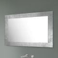 Obdélníkové nástěnné zrcadlo se stříbrným, zlatým nebo měděným skleněným rámem - Stileo