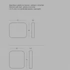 Zaoblené obdélníkové zrcadlo s kovovým rámem různých barev - Alexandra Viadurini