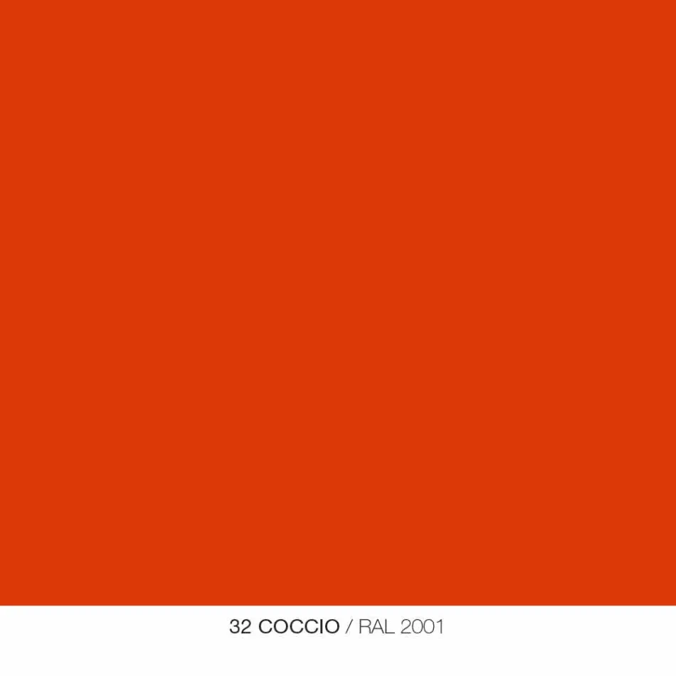 Zaoblené obdélníkové zrcadlo s kovovým rámem různých barev - Alexandra Viadurini