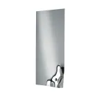 Obdélníkové zrcadlo s rohem z taveného skla vyrobené v Itálii - Adelinda Viadurini