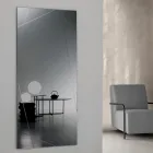 Obdélníkové zrcadlo s laserovým gravírováním vyrobené v Itálii - Alberta Viadurini