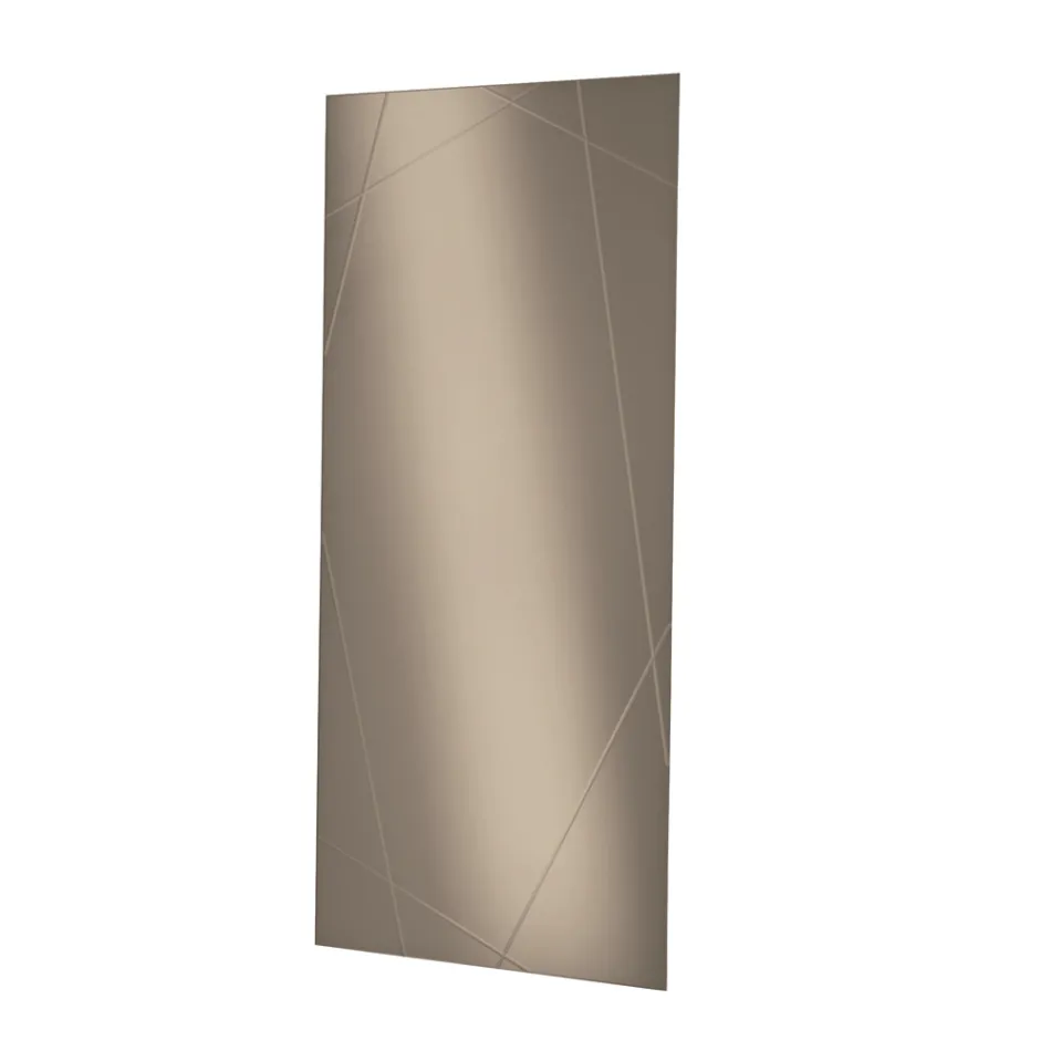 Obdélníkové zrcadlo s laserovým gravírováním vyrobené v Itálii - Alberta Viadurini