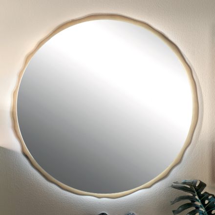 Kulaté zrcadlo s integrovaným LED osvětlením Made in Italy - Vinci Viadurini