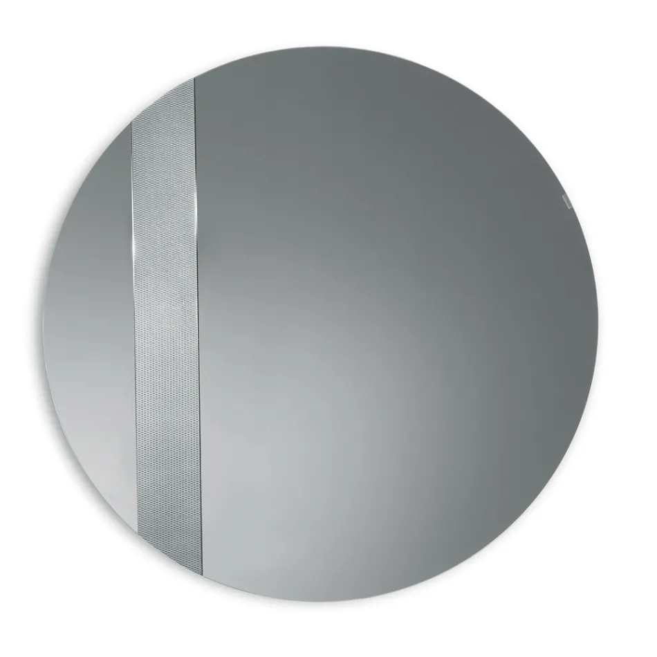 Kulaté zrcadlo se síťovanou vložkou Vyrobeno v Itálii - Brigitta Viadurini