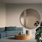 Kulaté zrcadlo se síťovanou vložkou Vyrobeno v Itálii - Brigitta Viadurini