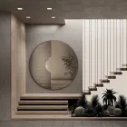 Kulaté nástěnné zrcadlo se síťovanou vložkou Vyrobeno v Itálii - Annabella Viadurini