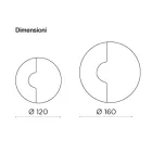 Kulaté nástěnné zrcadlo se síťovanou vložkou Vyrobeno v Itálii - Annabella Viadurini