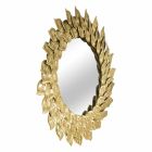 Moderní designové kulaté nástěnné zrcadlo se železným rámem - Seneca Viadurini