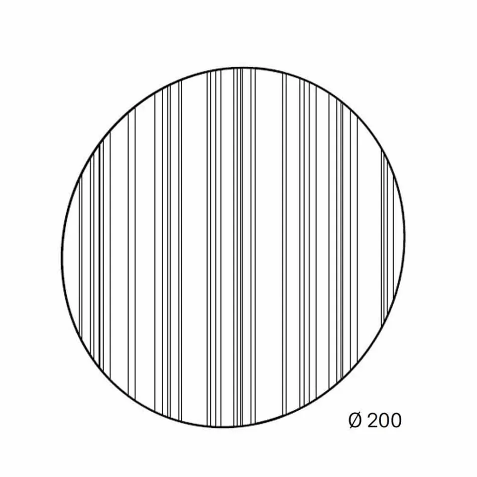 Kulaté zrcadlo Ø200 Vyrobeno v Itálii Design - Coriander Viadurini