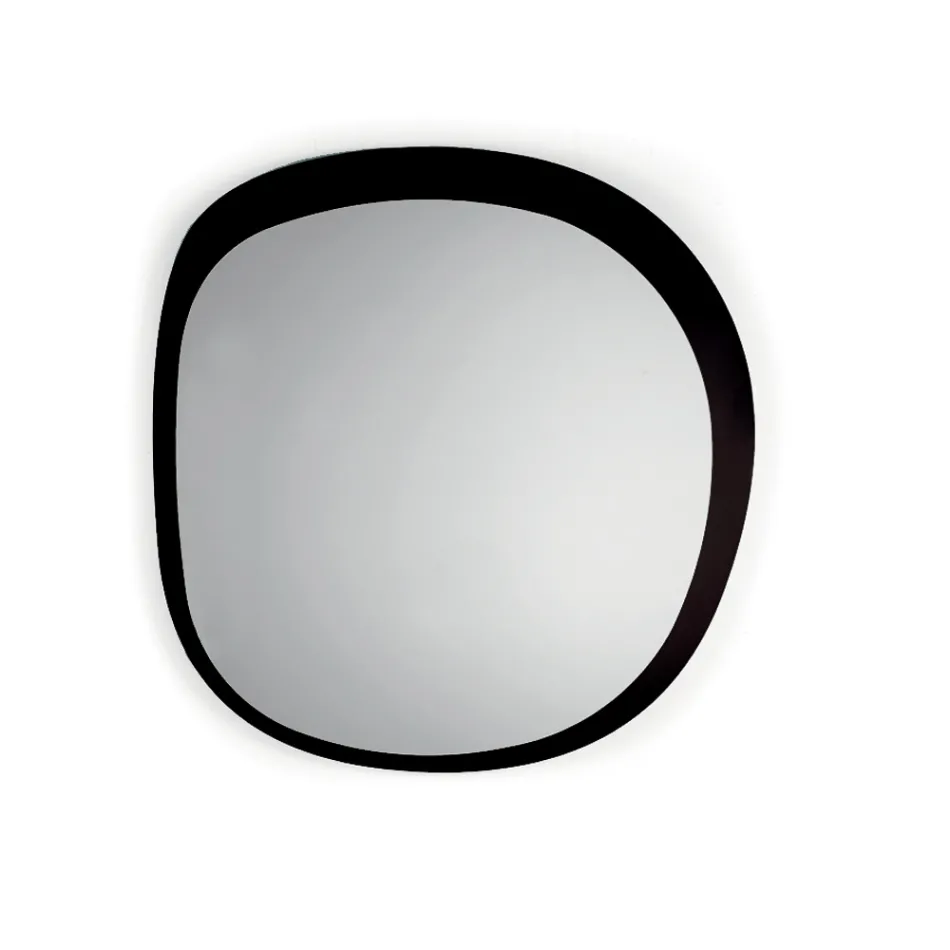 Tvarované zrcadlo vyrobené ze dvou překrývajících se skleněných panelů vyrobené v Itálii - Alida Viadurini