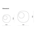 Tvarované zrcadlo s vlnitou skleněnou vložkou Vyrobeno v Itálii - Adalberta Viadurini