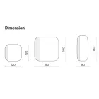 Tvarované zrcadlo s pruhovanou vložkou Vyrobeno v Itálii - Alessia Viadurini