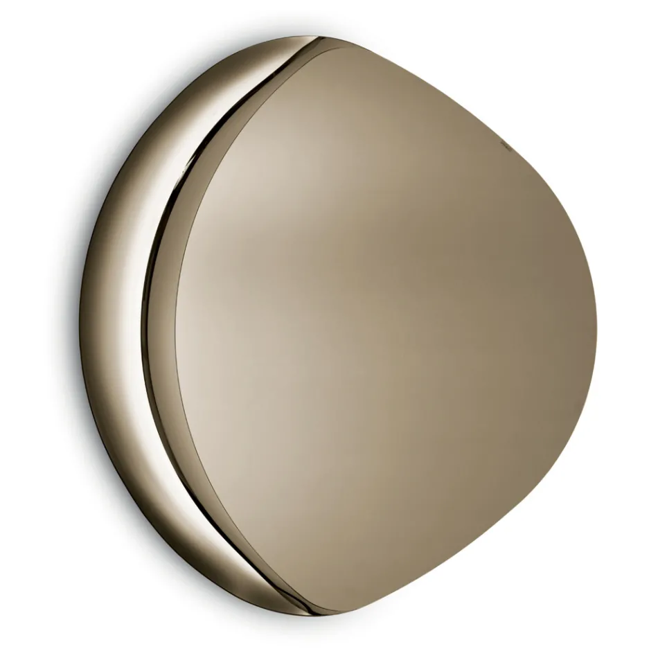 Zrcadlo ve tvaru Abigaille s polorámem z taveného skla vyrobené v Itálii Viadurini