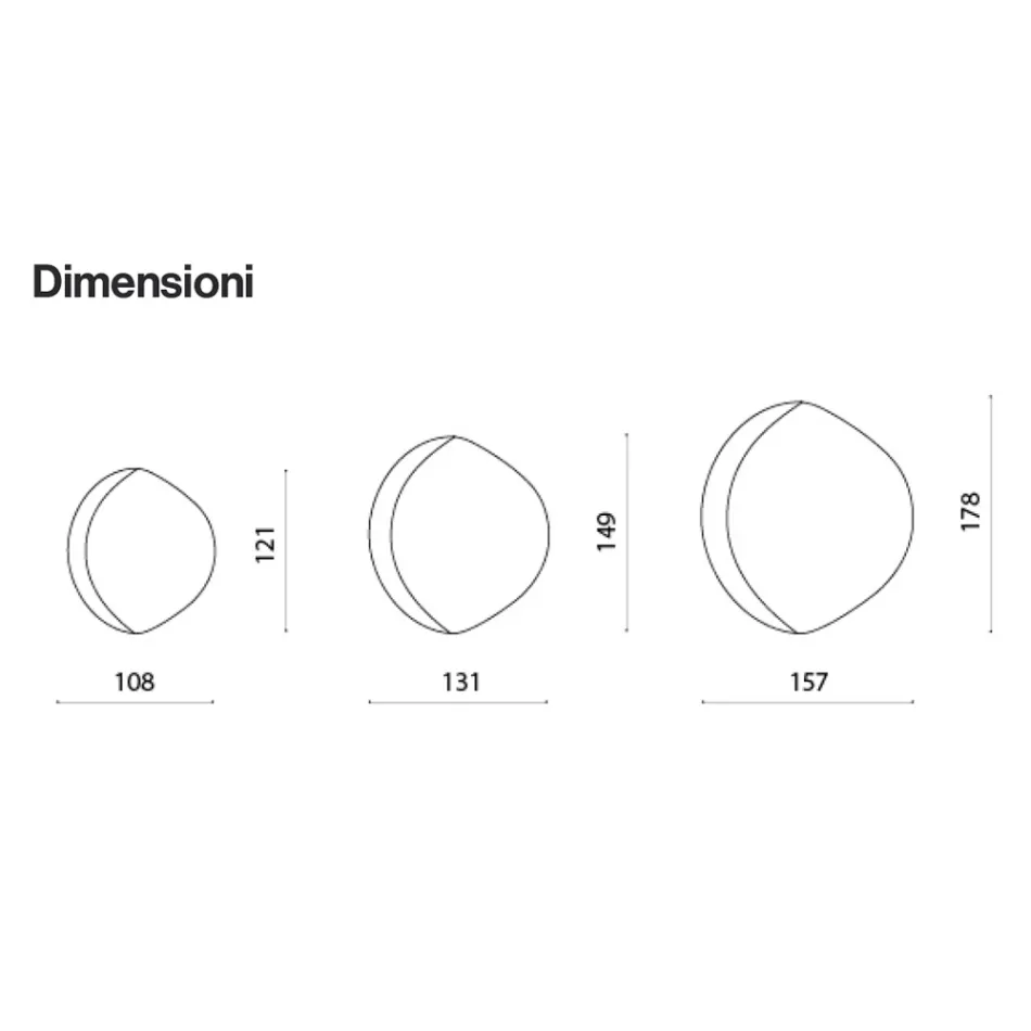 Zrcadlo ve tvaru Abigaille s polorámem z taveného skla vyrobené v Itálii Viadurini