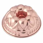 Kulaté ručně pocínované měděné formy na koblihy s dekorací - Gianandrea Viadurini