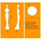 Světelný design podlahy sochy s LED světlem pro interiér - Penelope od Myyour Viadurini