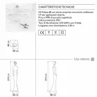 Světelný design podlahy sochy s LED světlem pro interiér - Penelope od Myyour Viadurini