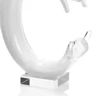 Ornament sochařského sochařství v luxusním barevném krystalu - zdarma Viadurini