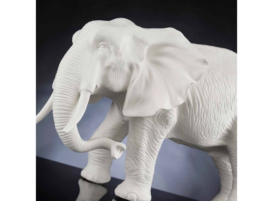 Ručně vyrobená keramická figurka slona vyrobená v Itálii - pěšák Viadurini