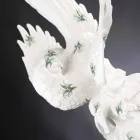 Keramická figurka ve tvaru papouška vyrobená ručně v Itálii - Pagallo Viadurini