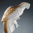 Ručně vyrobená keramická figurka ve tvaru papouška vyrobená v Itálii - Pagallo Viadurini