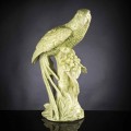 Ručně vyrobená keramická socha ve tvaru papouška vyrobená v Itálii - Pagallo