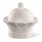 Dekorativní figurka v bílé keramické ručně vyrobené v Itálii - královna Viadurini