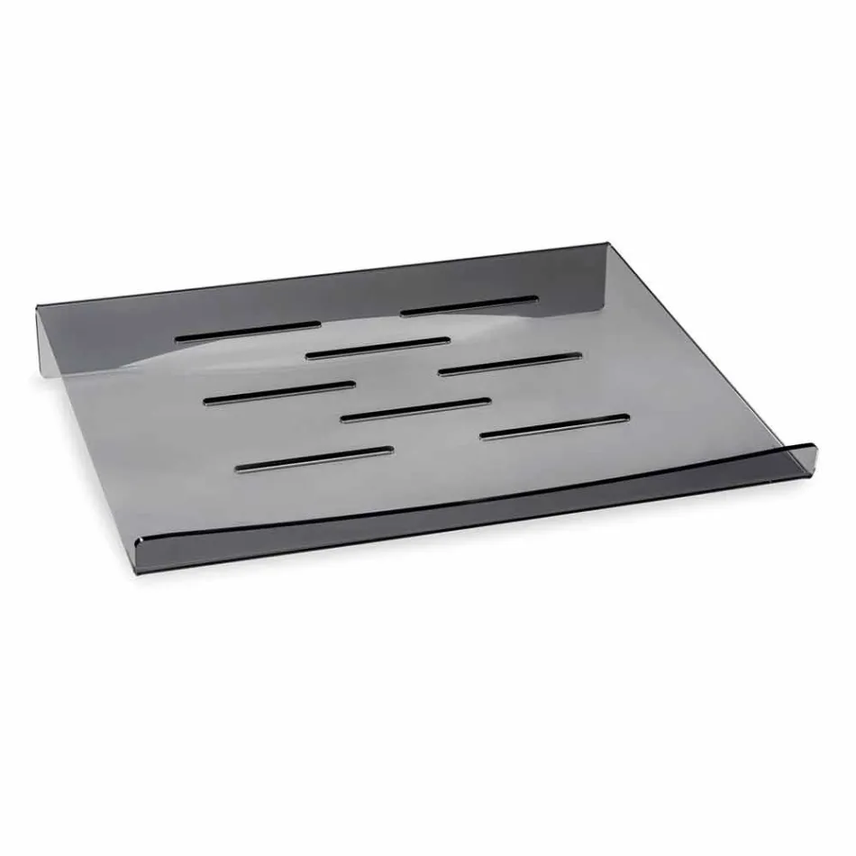 Stojan na notebook v průhledném nebo kouřovém plexisklovém designu 2 kusy - Nerdino Viadurini