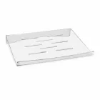 Stojan na notebook v průhledném nebo kouřovém plexisklovém designu 2 kusy - Nerdino Viadurini