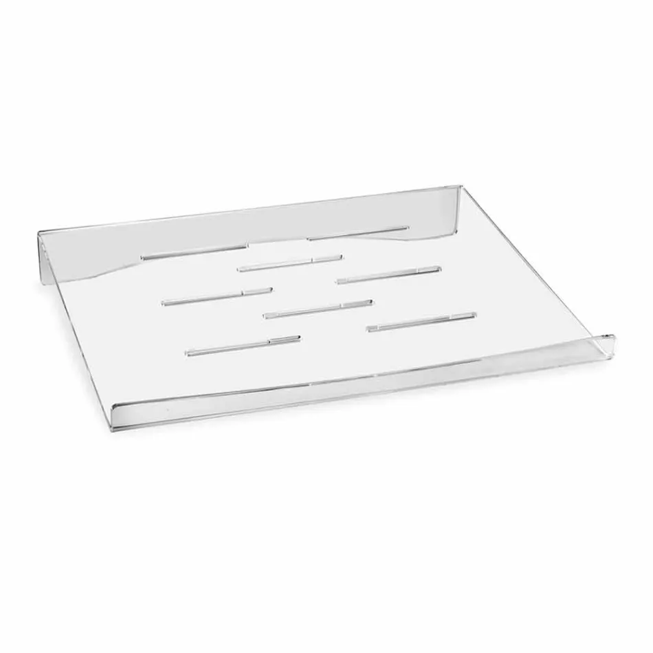 Stojan na notebook v průhledném nebo kouřovém plexisklovém designu 2 kusy - Nerdino Viadurini