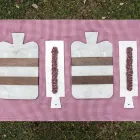 Bílý mramor Carrara a dřevo vyrobené v Itálii Design Cutting Board - Evea Viadurini