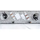 Bílý mramor Carrara a dřevo vyrobené v Itálii Design Cutting Board - Evea Viadurini