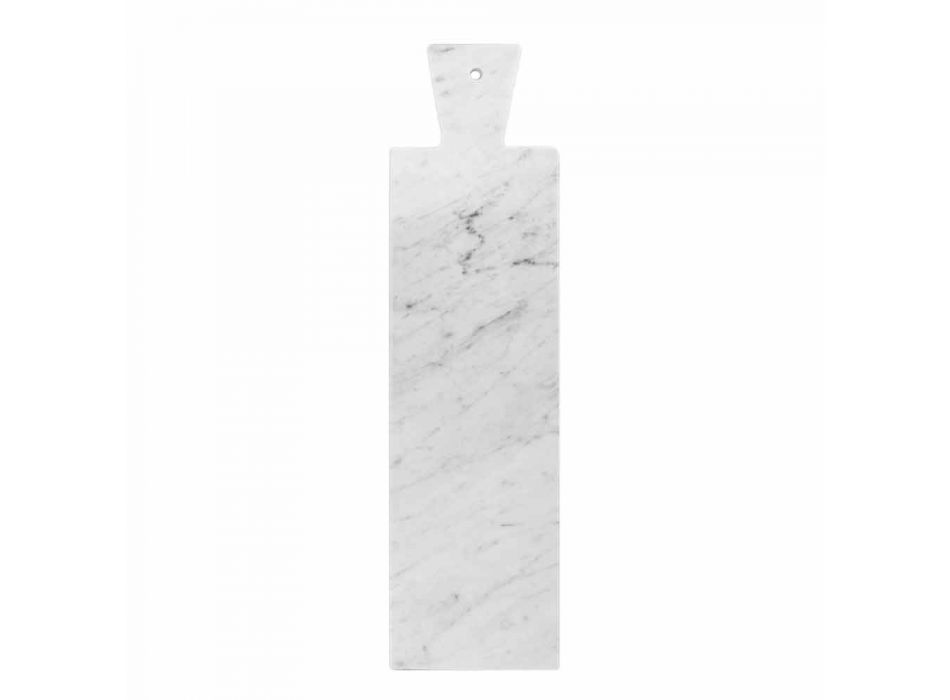 Moderní prkénko v bílém mramoru Carrara Vyrobeno v Itálii - Biblon Viadurini