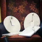 Moderní oválné prkénko v bílém mramoru Carrara vyrobené v Itálii - Masha Viadurini