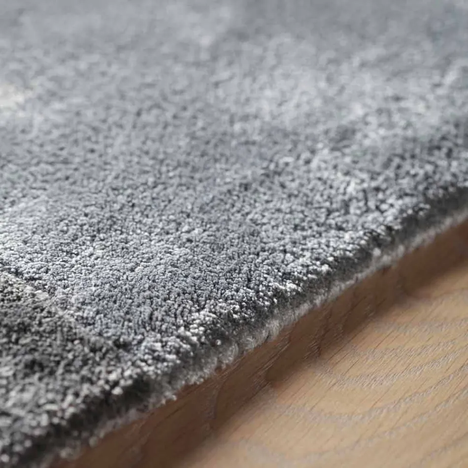 Ohraničený koberec v bavlně a barevné viskóze pro obývací pokoj - planetárium Viadurini