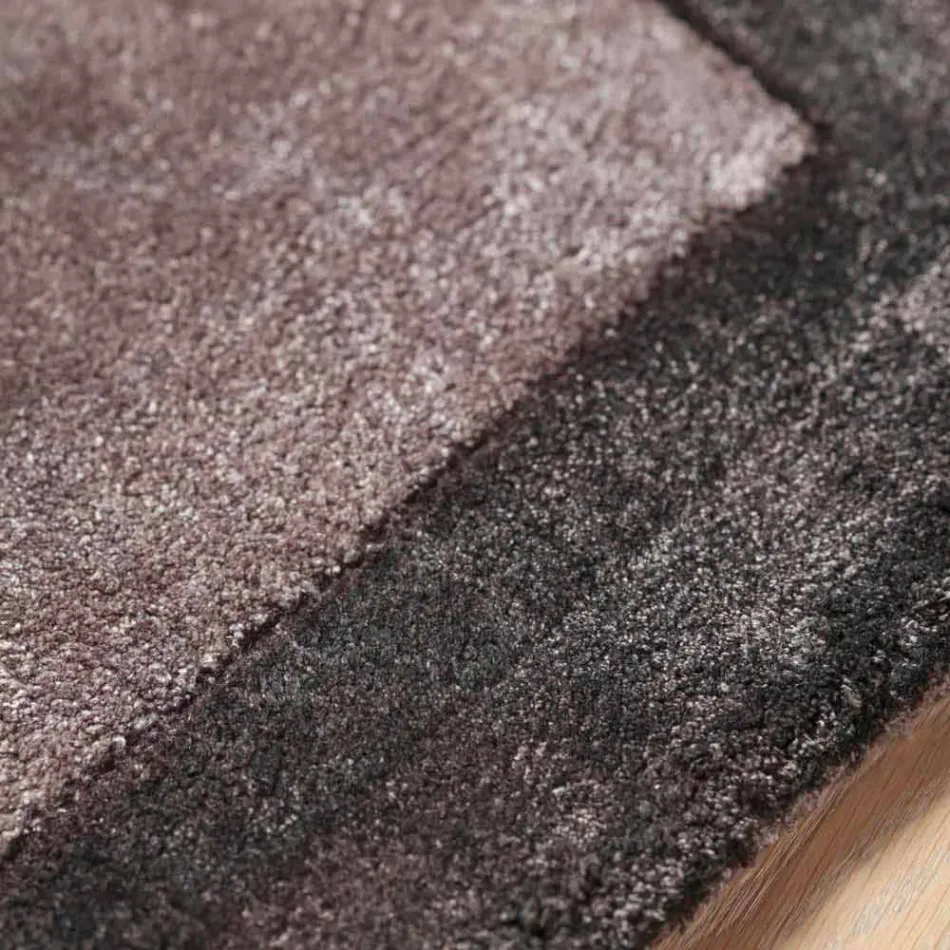 Ohraničený koberec v bavlně a barevné viskóze pro obývací pokoj - planetárium Viadurini