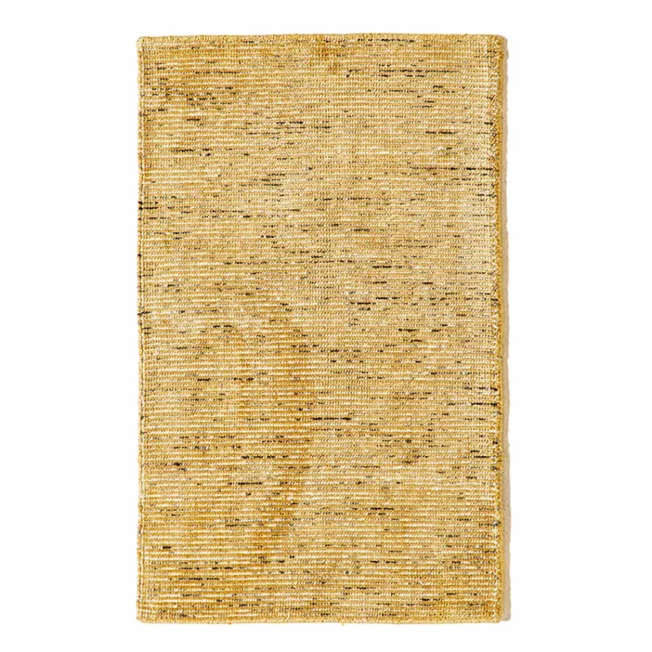 Koberec do obývacího pokoje z bavlny, viskózy a vlny Vyrobeno na ručním stavu - Melita Viadurini